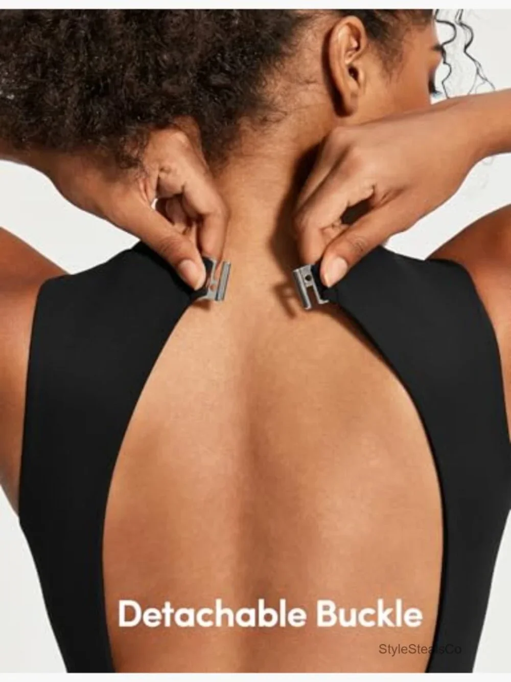 Womens Open Back Tennis Dress with Built in Shorts & Bra Athletic Dress for - Picture 4 of 7